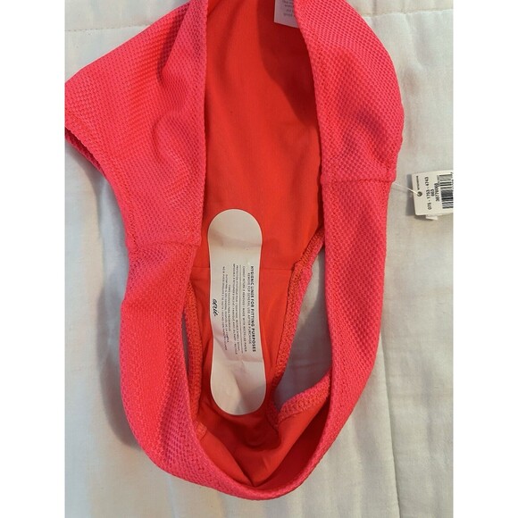 AERIE Bikini Set Hot Pink Triangle Top Full Coverage Bottom SMALL NWT - Picture 6 of 8